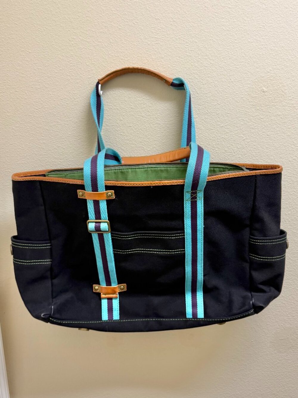 Gap 1969 Canvas & Leather Extra Large Tote Bag